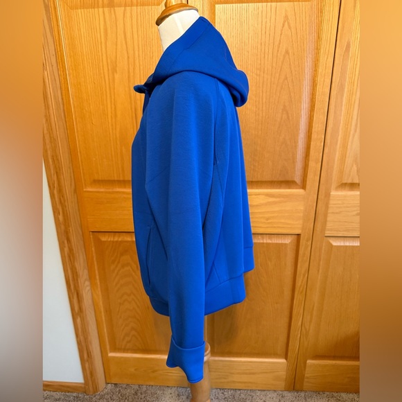 NWT Spanx Air Essentials Zip Hoodie - Cerulean Blue - Picture 2 of 4